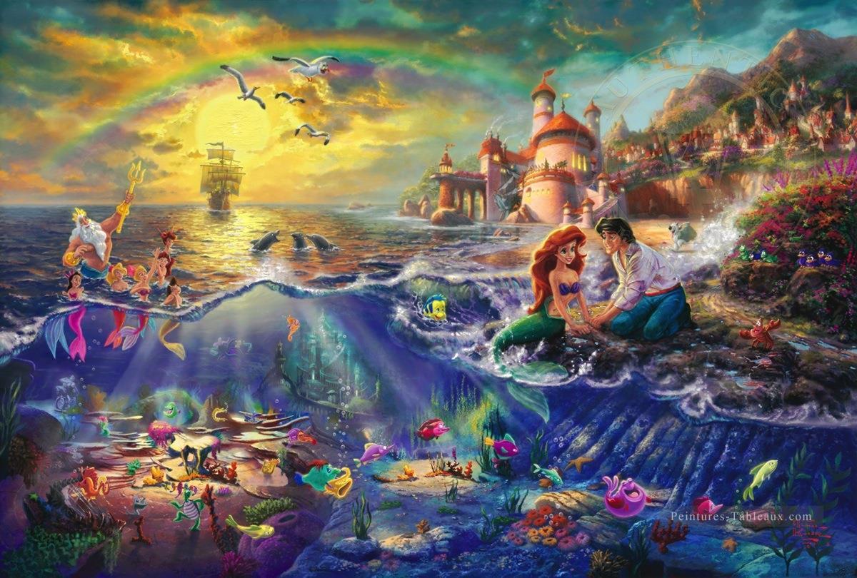 The Little Mermaid TK Disney Peintures à l'huile